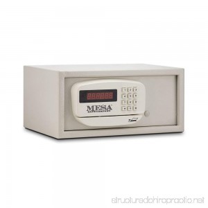 Mesa Safe Company Model MH101 Residential and Hotel Electronic Burglary Safe Cream - B001D6DFXO