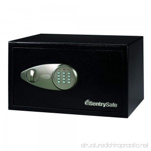 1 cu. ft. Steel Security Safe with Electronic Lock Black - B00KXMVNV0