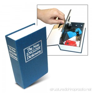 Dictionary Secret Book Hidden Safe with Key Lock Large Blue the Original From Diny Home & Style - B0170I571Q