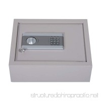 HOMCOM 15L x 12W x 5H Top Opening Drawer Safe with Electronic Combination Lock - Gray - B01IAJCMGM