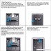 Key Lock Box 4-Digital Combination Resettable Key Cabinet High Strength Zinc Alloy Key Storage Box Wall Mount Safe Weather Resistance for Home and Office - B07F7SQHYD