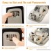 Key Storage Lock Box LENCENT Wall Mounted Key Safe Key Storage Box with Strong 4-Digit Combination to Share and Secure Keys for Home Office Etc.Up to 6 Keys Storage Easy to Set and Reset Password - B077NFJNZX
