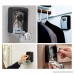 Lospu HY Key Lock Box with 4 Settable Digit Combination Wall Mounted Made of Weather Resistant Steel for Indoors or Outdoors Holds up to 5 Keys - B06XW7V64C