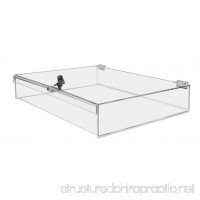 Marketing Holders Acrylic Lucite Locking Security Show Case Safe Box Display Clear 16W x 10D x 3H - B00CWEKWZK