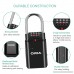 ORIA Key Storage Lock Box 4-Digit Combination Lock Holds up to 6 Keys Secure Box Keys Holder for Indoors & Outdoors Include Realtors Guests Tenants - B07BT3HMZY