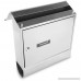 Serenelife Modern Wall Mount Lockable Mailbox - Outdoor Galvanized Metal Key Large Capacity - Commercial Rural Home Decorative & Office Business Parcel Box Packages Drop Slot Secure Lock SLMAB06 White - B01LZSW9UJ