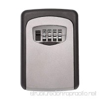 Tekmun Realtor Wall Mount Key Lock Box with 4-Digit Combination Made of Weather Resistant Steel for Indoors or Outdoors Holds up to 5 Keys - B01867R0S8