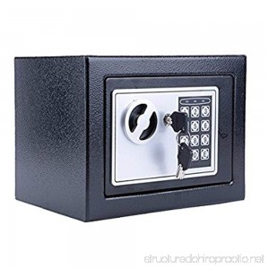 Digital Safe Deposit Box Pagacat Home Security Box Includes Keys for Money Gun Jewelry Cash[US Stock] - B077NYG546