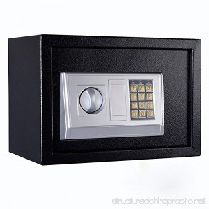 FixtureDisplays 13.8 x 9.8 x 9.8 Safe Security Box Digital Safe Box Black Security Box with Digital Lock 18133-NPF - B07FL9MBHN