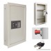 Flat Panel Home Office Security Electronic Digital Wall Safe 16x4x22 (Cream White) - B00BPEZLHW