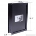 Flat Recessed Wall Hidden Safe Security Box Jewelry Gun Cash Digital Electronic - B07D682TKQ