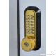 All-Weather Mechanical Keyless Deadbolt Door Lock  Bright Brass - B00EYM680Q