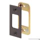 Defender Security E 2482 Security Deadbolt Strike Plate  Steel Construction  Classic Bronze Finish - B003R2IY8S