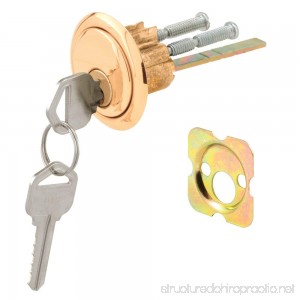 Defender Security U 9965 Rim Cylinder Lock Kwikset/Weiser with Brass Face and Diecast Housing - B000BPEOKG