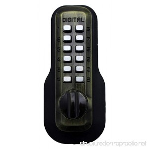 Digital Door Lock M210 Mechanical Keyless Deadbolt Antique Brass - B000O68MWI