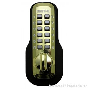 Digital Door Lock M210 Mechanical Keyless Deadbolt Bright Brass - B000WPJ85G