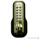 Digital Door Lock M210 Mechanical Keyless Deadbolt  Bright Brass - B000WPJ85G