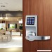 Digital Lock XINDA Lock with Remote control Password Card and Metal key.Door Control Keypads with Adjustable hand Perfect for Office & Home(Silvery) - B07BTW64C7