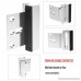 Door Reinforcement Lock - Baby Child Proof - Privacy Door Latch - High Resistance Stop - Easy to Install - Free Phillips Screwdriver - Aluminum Construction (Satin Nickel Anodized Finish) - B076CHQS61