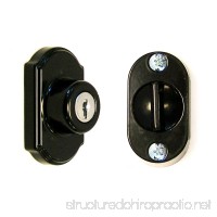 Ideal Security DX Keyed Deadbolt For Storm and Screen Doors Easy to Install Black - B005TE7SCU