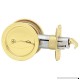Kwikset 335 Round Bed/Bath Pocket Door Lock in Polished Brass - B000CSN192