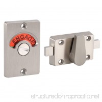 Latch Indicating Lock Stainless Steel Bolt Door Lock Indicator Bolt Vacant/Engaged Bathroom WC Public Restroom Toilet Privacy Partition Door Lock Latch - B078WZ2H33
