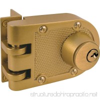 Prime-Line Products U 9972 Jimmy-Resistant Deadlock  Diecast  Brass Color  Angle Strike  Double Cylinder - B000BD8ISW