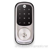 Yale Touchscreen Deadbolt with Z-Wave in Satin Nickel  Works with Alexa via SmartThings and Wink (YRD220-ZW-619) - B005NLKRAO