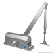 Global Door Controls Compact Commercial Door Closer in Aluminum with Adjustable Spring Tension - Sizes 1-4 - B000ZH97LG