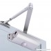 HOMEE Door Closer Satin Stainless Steel Aluminum Alloy Door Accessory with Hydraulic Hinge 2 Adjustment Valves for Residential and Commercial Door Width up to 1100 mm (Square 99-143 LB) - B06XGQQJXG