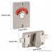 In Use Lock Indicator Stainless Steel Privacy Bolt Door Lock Indicator with Vacant Engaged Indicating+Screws Fittings For Bathroom Toilet Use - B079L5V1J5