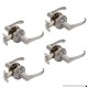 Dynasty Hardware VAI-82-US15 Vail Lever Passage Set  Satin Nickel  Contractor Pack (4 Pack) - B078MTRPN7