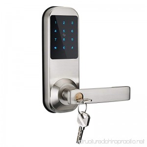 Electronic Keyless Code Door Lock Unlock with Code Mifare Card and Mechanical Key (M10-NB) - B07CQHG6S2