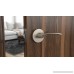 Fortessa VERTO Series Contemporary Design Door Lever/Door Handle (Passage No Lock Satin Nickel) - B01DUOZMI2