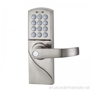 HAIFUAN Right Hand Digital Keypad Door Lock with Backup Keys Electronic Keyless Entry by Password Code Combination(For Right Handed Doors Only) - B01KXU89B8
