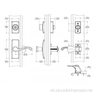 Ideal Security GL Lever Set for Storm and Screen Doors With Keyed Deadbolt Satin nickel - B00G0LZBQ6