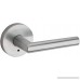Kwikset 155MIL Milan Privacy Door Lever Set with Push Button Lock and Emergency Satin Chrome - B00F8MSXTK