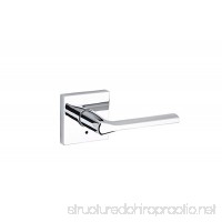 Kwikset 91550-023 Lisbon Square Privacy Bed/Bath Lever In Polished Chrome - B0185ZADYO