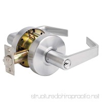 Master Lock Keyed Entry Door Lock  Commercial Lever Style Handle  Brushed Chrome  SLCHKE26D - B007XZVEQ4