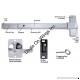 Push Bar Panic Exit Device  Aluminum  with Exterior Lever - B00QFLFJ7C