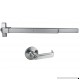 Push Bar Panic Exit Device  (UL listed) with Exterior Lever - B07BD37HJB