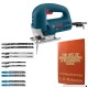 Bosh Jigsaw Bundle  T-Shank Variable Speed with Blades and Woodworking Book - B07CVQ21NT