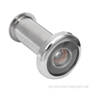 1 x Zinc Alloy Adjustable Home Security 180 Degree Wide Angle Door Viewer Peephole Glass Lens Door Hardware - B07FCHG4FR