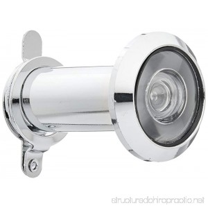 200 Degree 35-60mm Wide Angle Scope Peephole Door Viewer Silver Tone - B00HR5SF3U