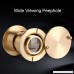 Safety Door Viewer Alloy Peephole Door Viewer 28mm Wide Viewing Angle with Heavy Duty Privacy Cover for Home Office Hotel (Golden) - B07F1C4VH2