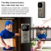 TIVDIO WD-613 Wi-Fi Video Doorbell Video Door Phone Intercom with 1 Plug-in Chime Camera Doorbell with Night Vision HD Video PIR Motion Working with IOS and Android Smart Phones and Tablets - B074FP81X7