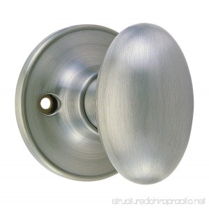 Design House 750620 Egg Dummy Knob Reversible for Left or Right Handed Doors Satin Nickel Finish - B002LT4UOK