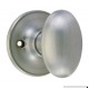 Design House 750620 Egg  Dummy Knob  Reversible for Left or Right Handed Doors  Satin Nickel Finish - B002LT4UOK