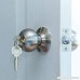 Gejoy 3 Pack Privacy Door Knob Sets Passage Door Handle Knob Round Interior Door Lock Handle with Key Lockset for Storage Room Bathroom - B07DPDVFND