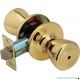 Legend 806141 Tulip Style Door Knob Privacy Bed and Bath Lockset  US3 Polished Brass Finish - B008BYQ8JE
